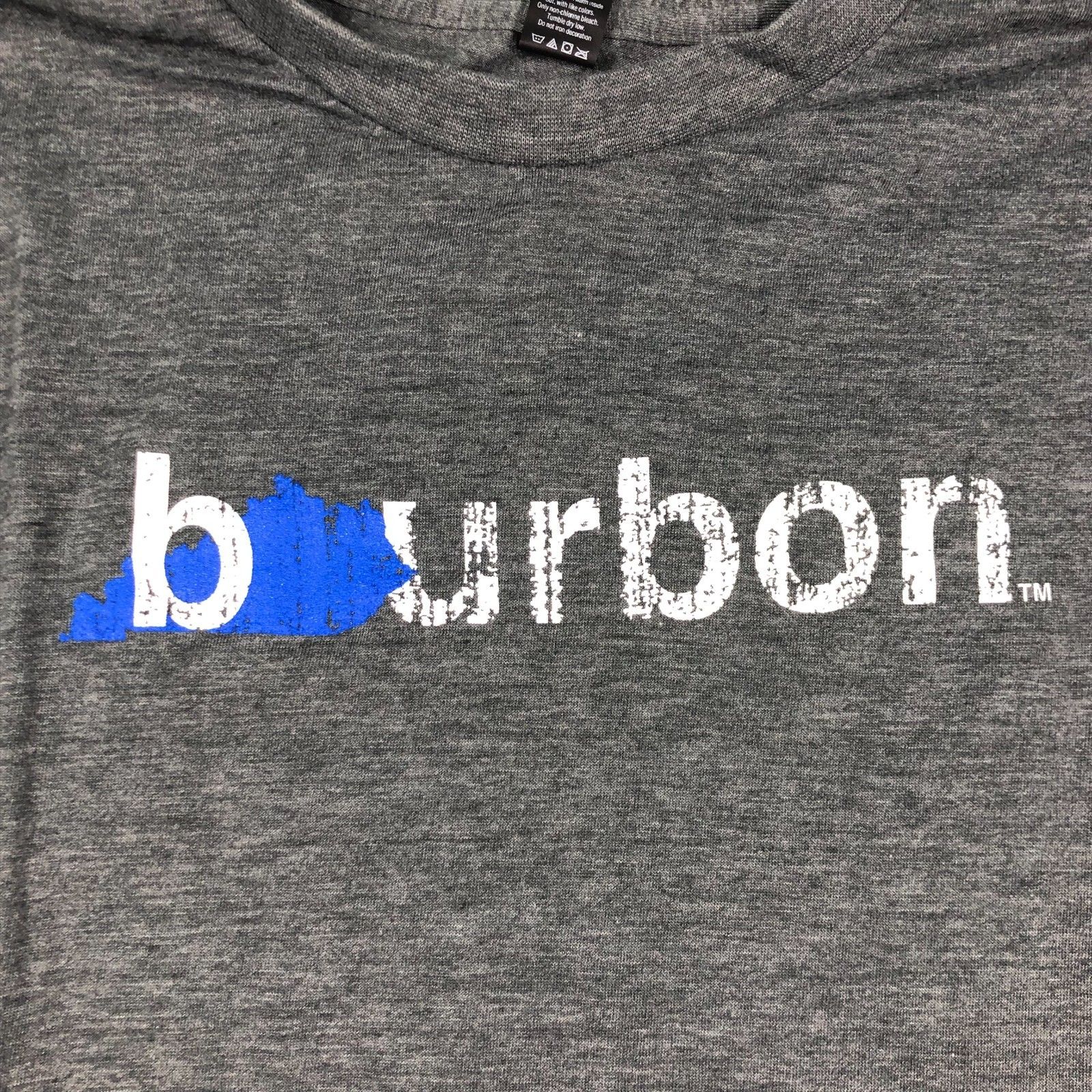 My State Threads Bourbon Tshirt Unisex Gray Size Xl Kentucky